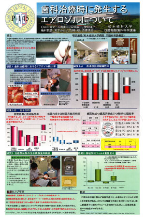 口腔顎顔面外科学講座「歯科治療時に発生するエアロゾルについて」