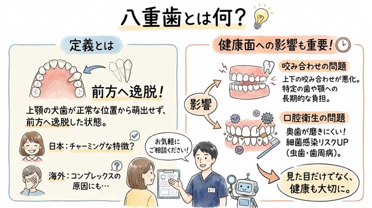 八重歯とは何?の図解