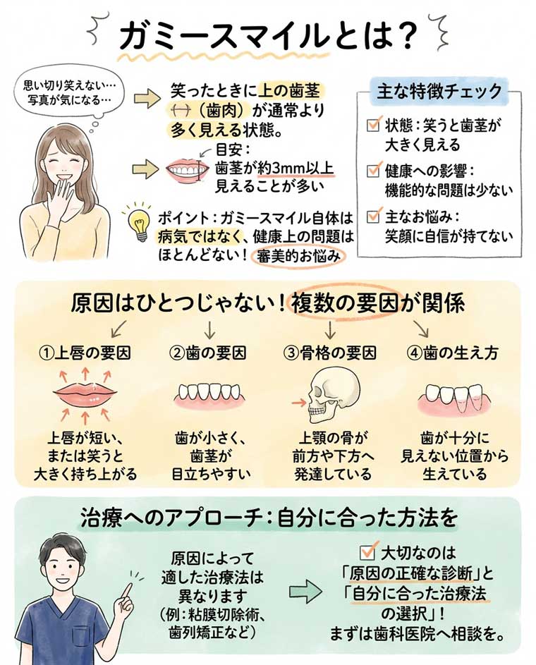 ガミースマイルとは?の図解