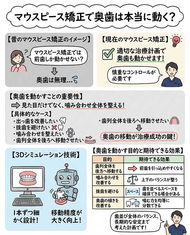 なぜ奥歯を動かす必要があるの?の図解