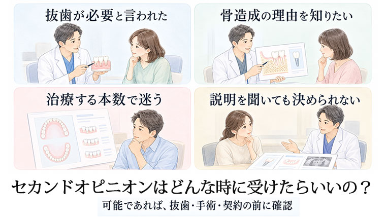 セカンドオピニオンを受けるタイミング