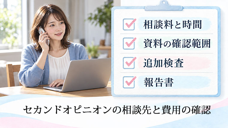 相談先と費用の確認